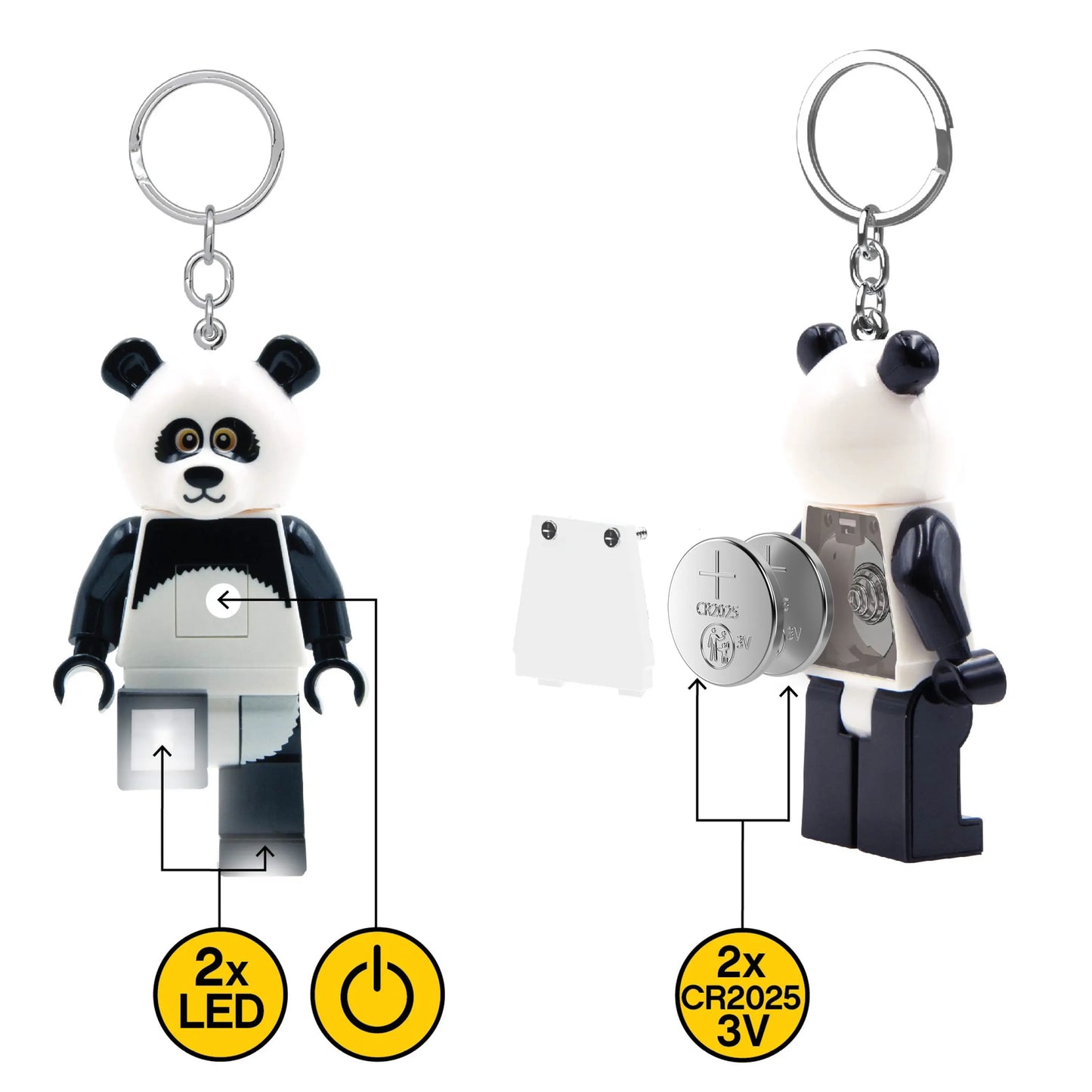 LEGO Minifigures Keychain Light - Panda Guy (KE195H) IQ Hong Kong, Ltd.
