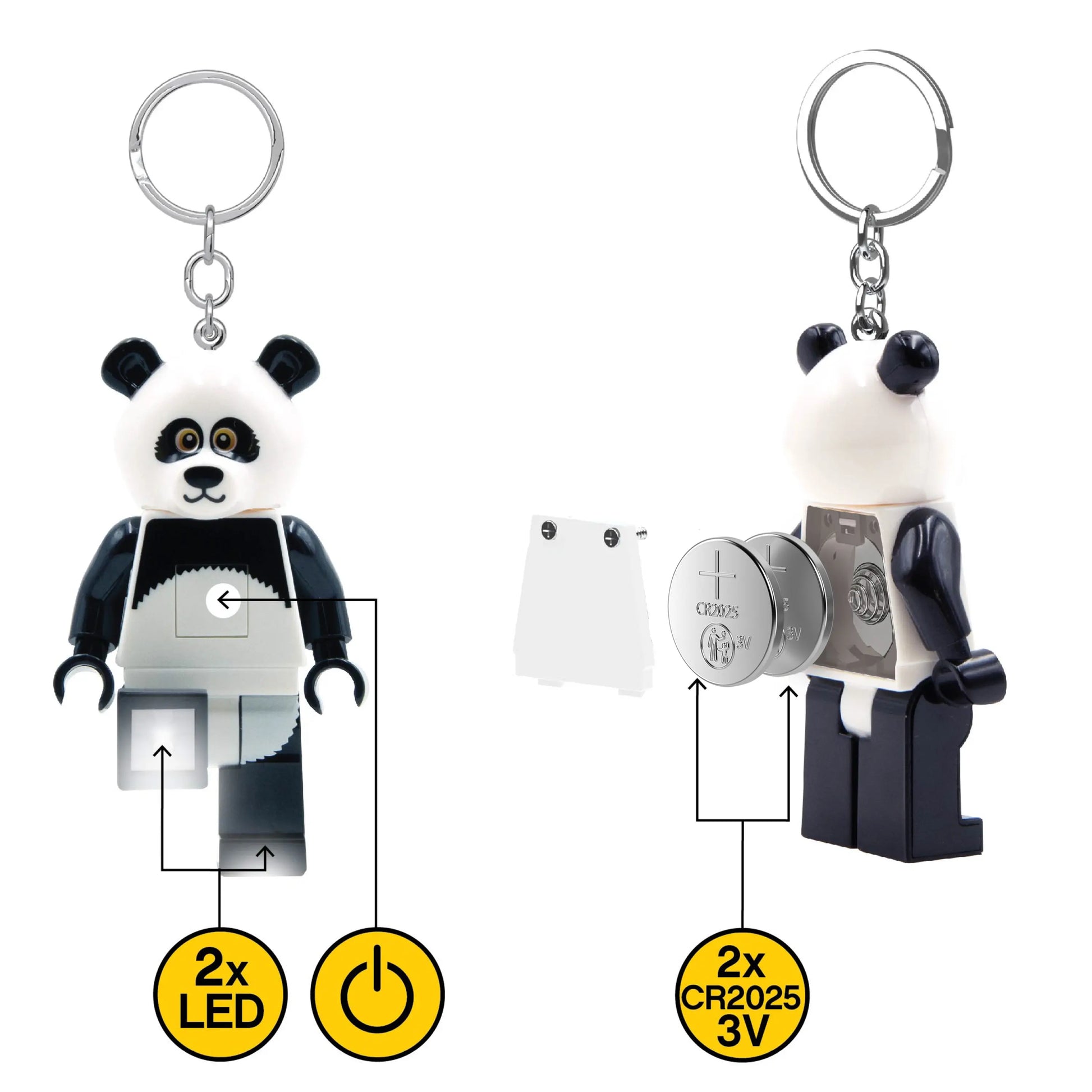 LEGO Minifigures Keychain Light - Panda Guy (KE195H) IQ Hong Kong, Ltd.