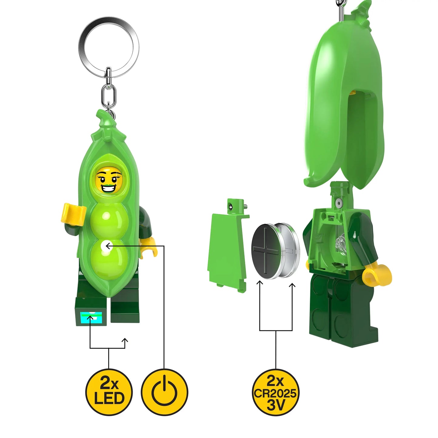 LEGO Minifigures Large Keychain Light - Peapod Girl (KE241H) IQ Hong Kong, Ltd.