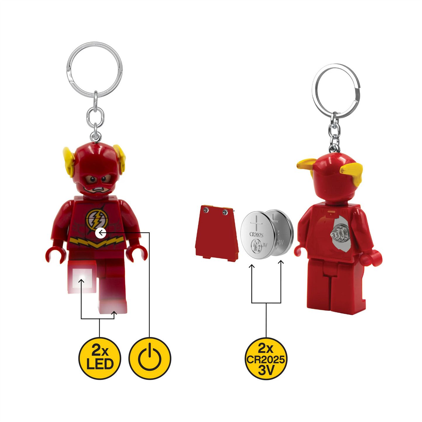 LEGO DC Super Heroes Keychain Light - The Flash (KE65H) IQ Hong Kong, Ltd.