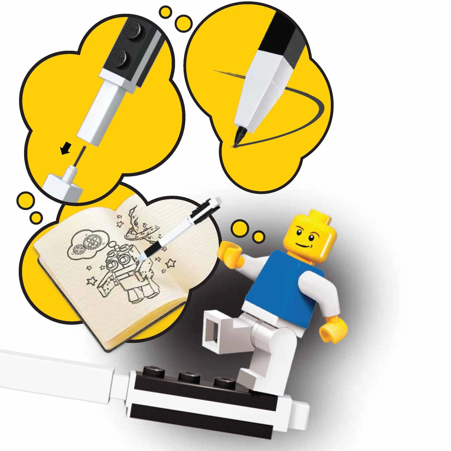 LEGO Stationery Mechanical Pencil with Minifigure Set (52603) IQ Hong Kong, Ltd.