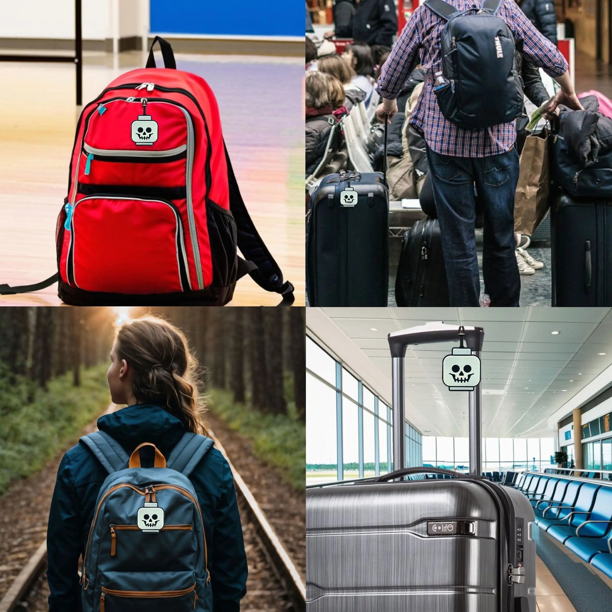 LEGO Minifigures Bag Tag - Skeleton Head Glow in the Dark (53648) IQ Hong Kong, Ltd.