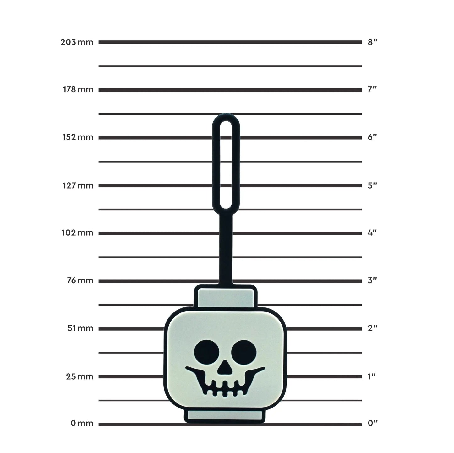 LEGO Minifigures Bag Tag - Skeleton Head Glow in the Dark (53648) IQ Hong Kong, Ltd.