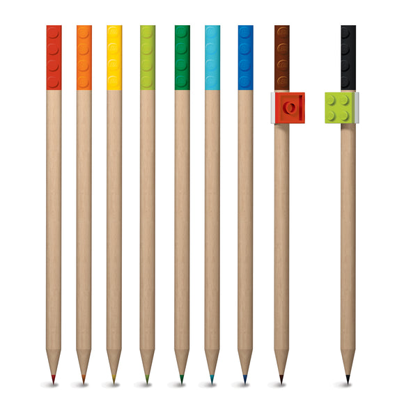 LEGO Stationery  9 Pack Colored Pencil