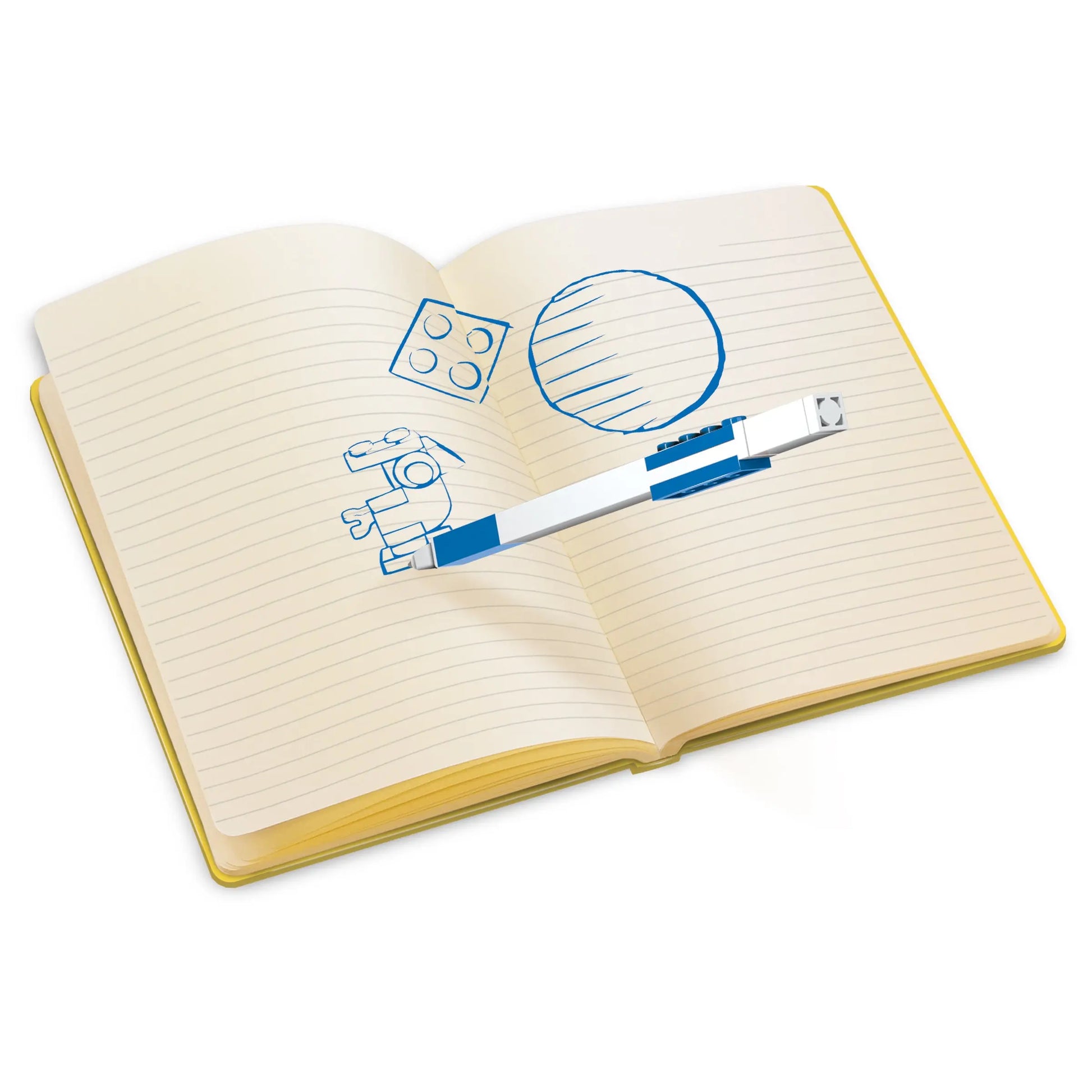 LEGO Stationery Notebook 4x6 Blue Brick with Blue Gel Pen Set - Imagine (52525) IQ Hong Kong, Ltd.