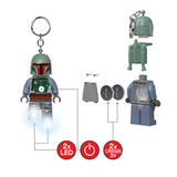 LEGO Star Wars Bobba Fett  175% Scale Minifigure LED Keychain Light