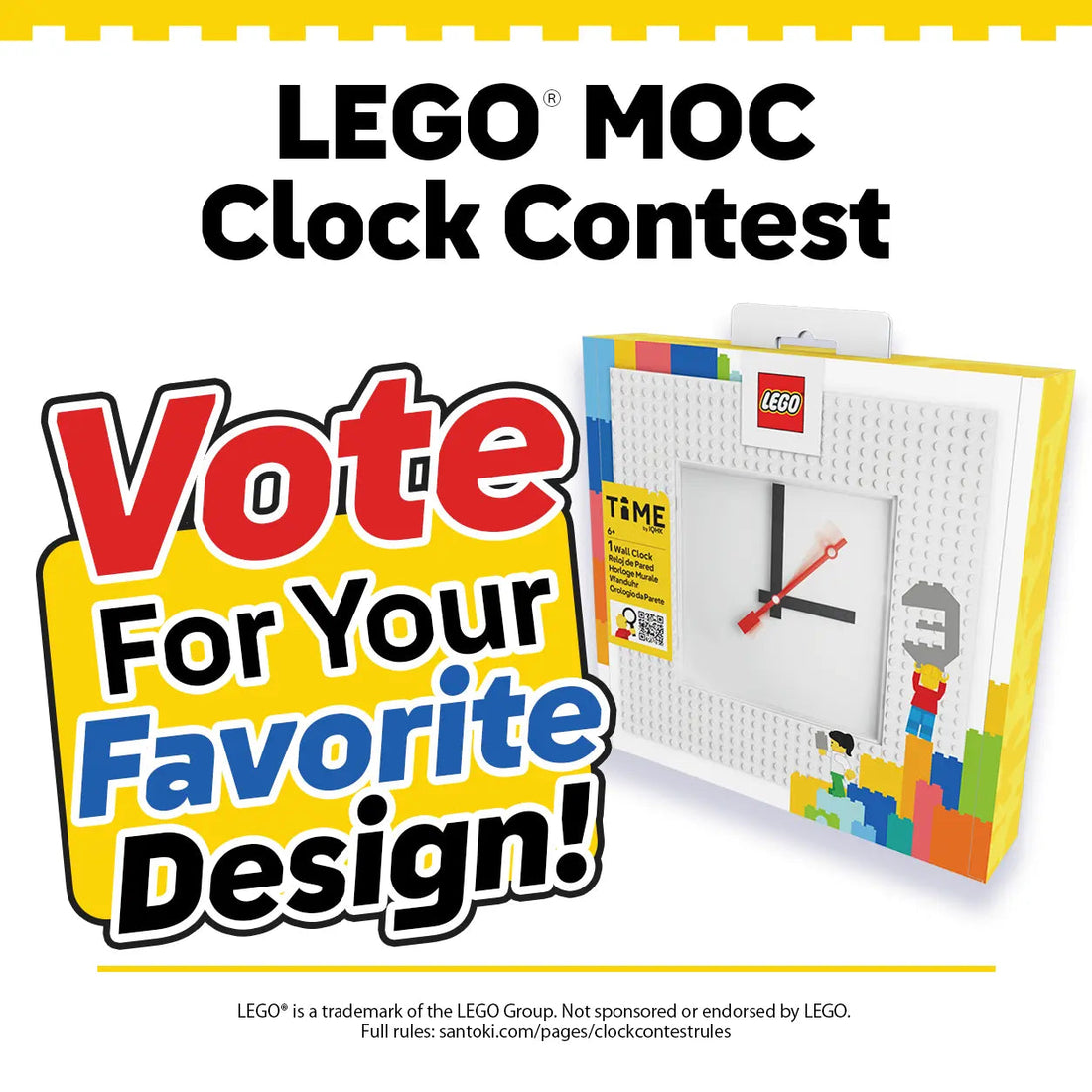 LEGO® MOC Clock Contest Voting Is Now Open: Discover Creative Builds and Vote for Your Favorite