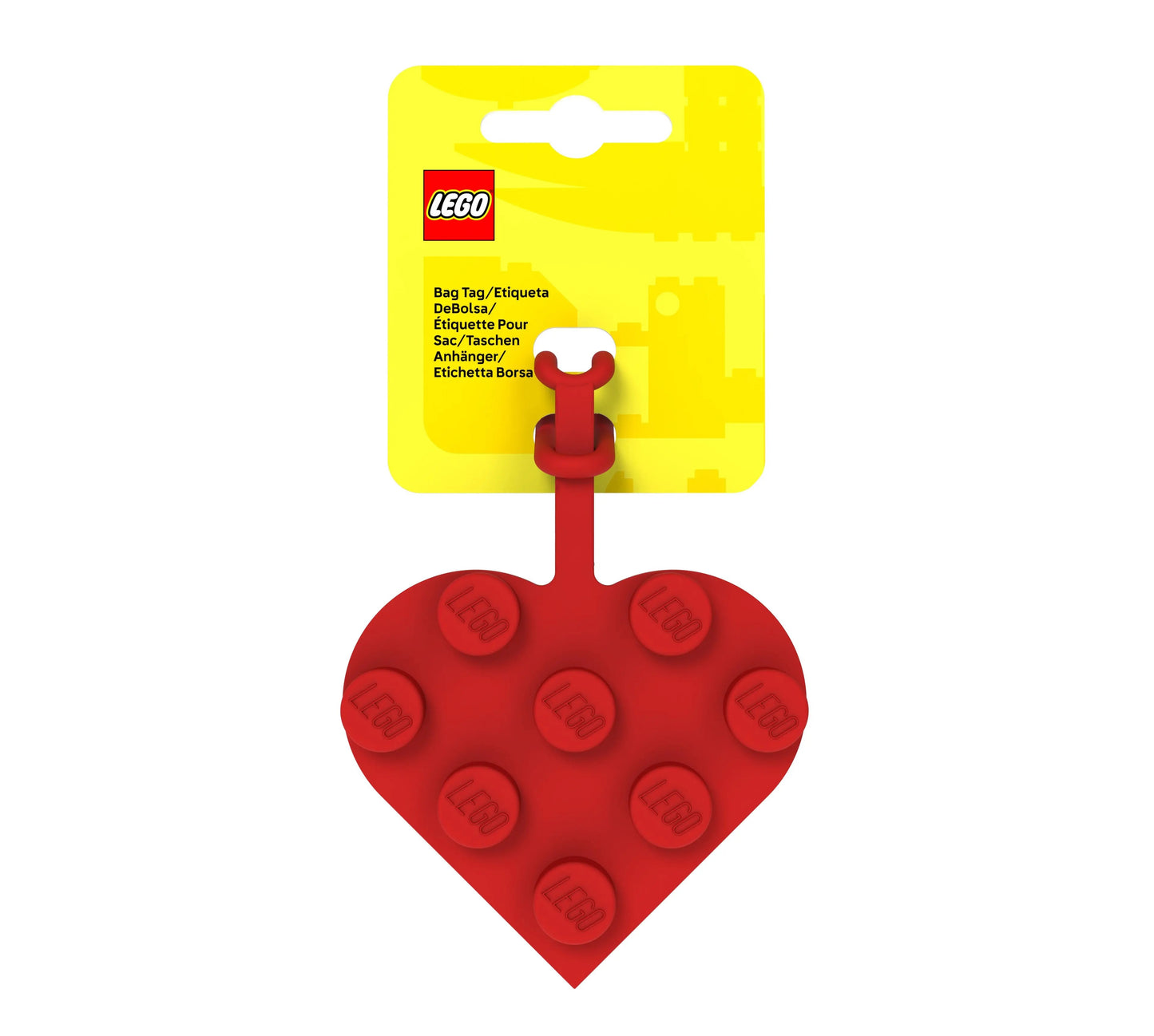 LEGO® Bag Tag 3x3 Heart - Red (53658)