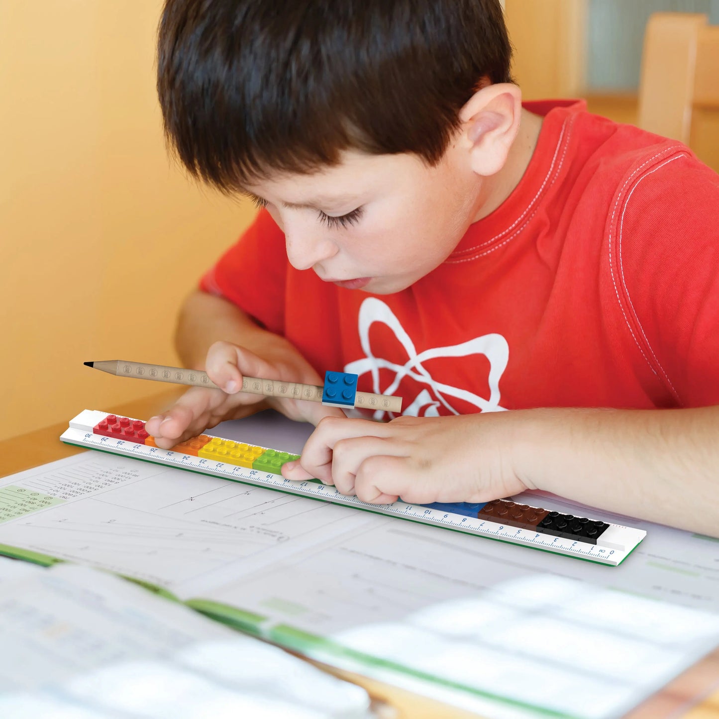 LEGO® Ruler with Construction Worker Minifigure (53709)