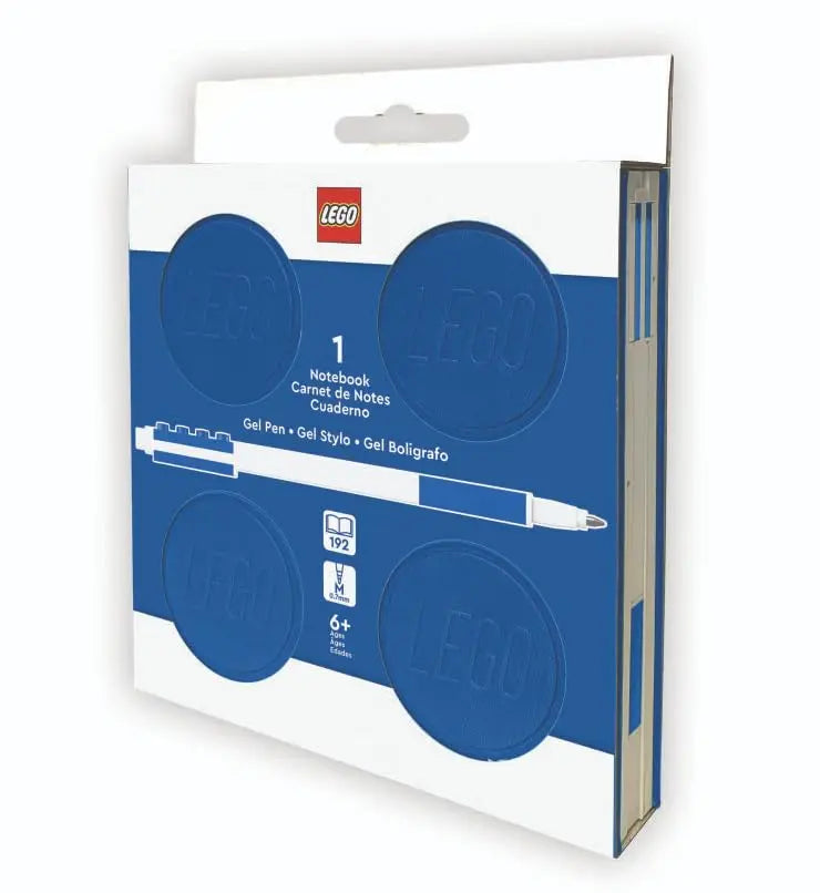 LEGO® Stationery Locking Notebook with Gel Pen - Blue (53562) | Santoki