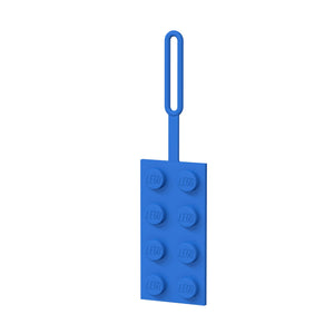 LEGO Bag Tag - 2x4 Blue