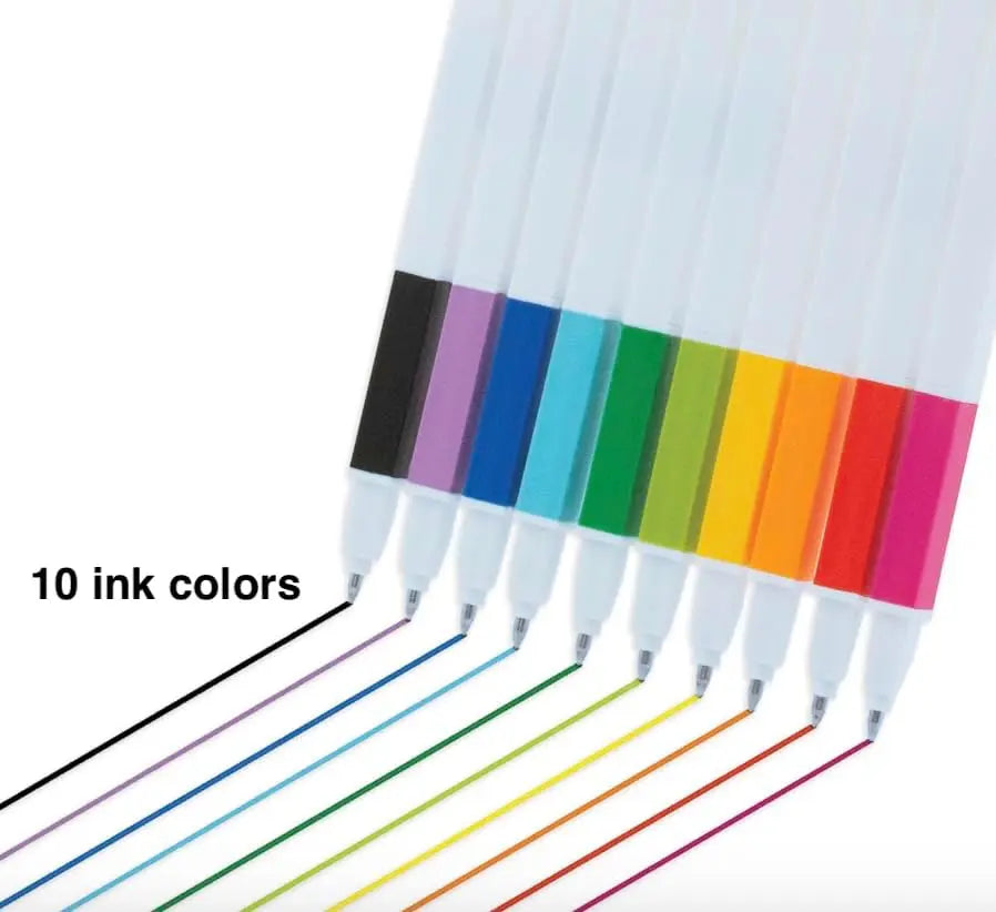 IQ Gel Pen Refills - 10 Pack, Compatible with LEGO Gel Pens (53089) IQ Hong Kong, Ltd.