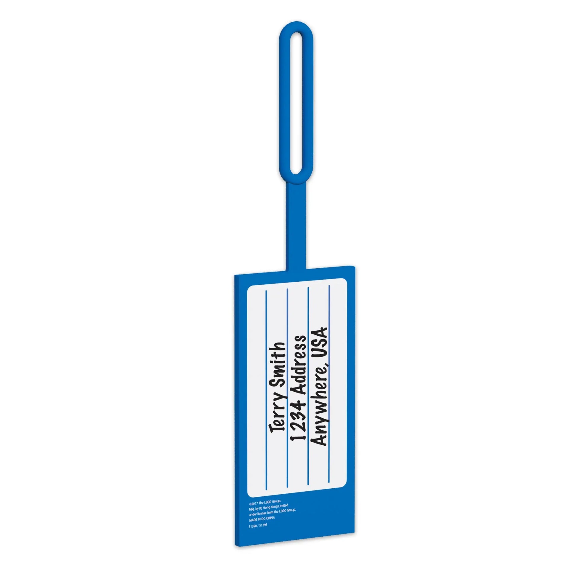 LEGO Silicone Bag Tag - 2x4 Blue (52001) IQ Hong Kong, Ltd.