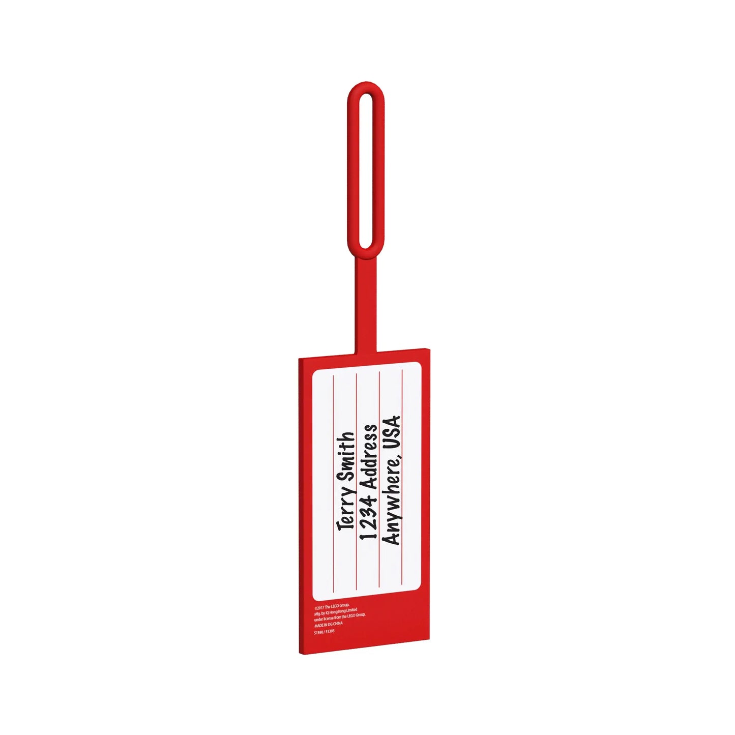 LEGO Silicone Bag Tag - 2x4 Red (52002) IQ Hong Kong, Ltd.