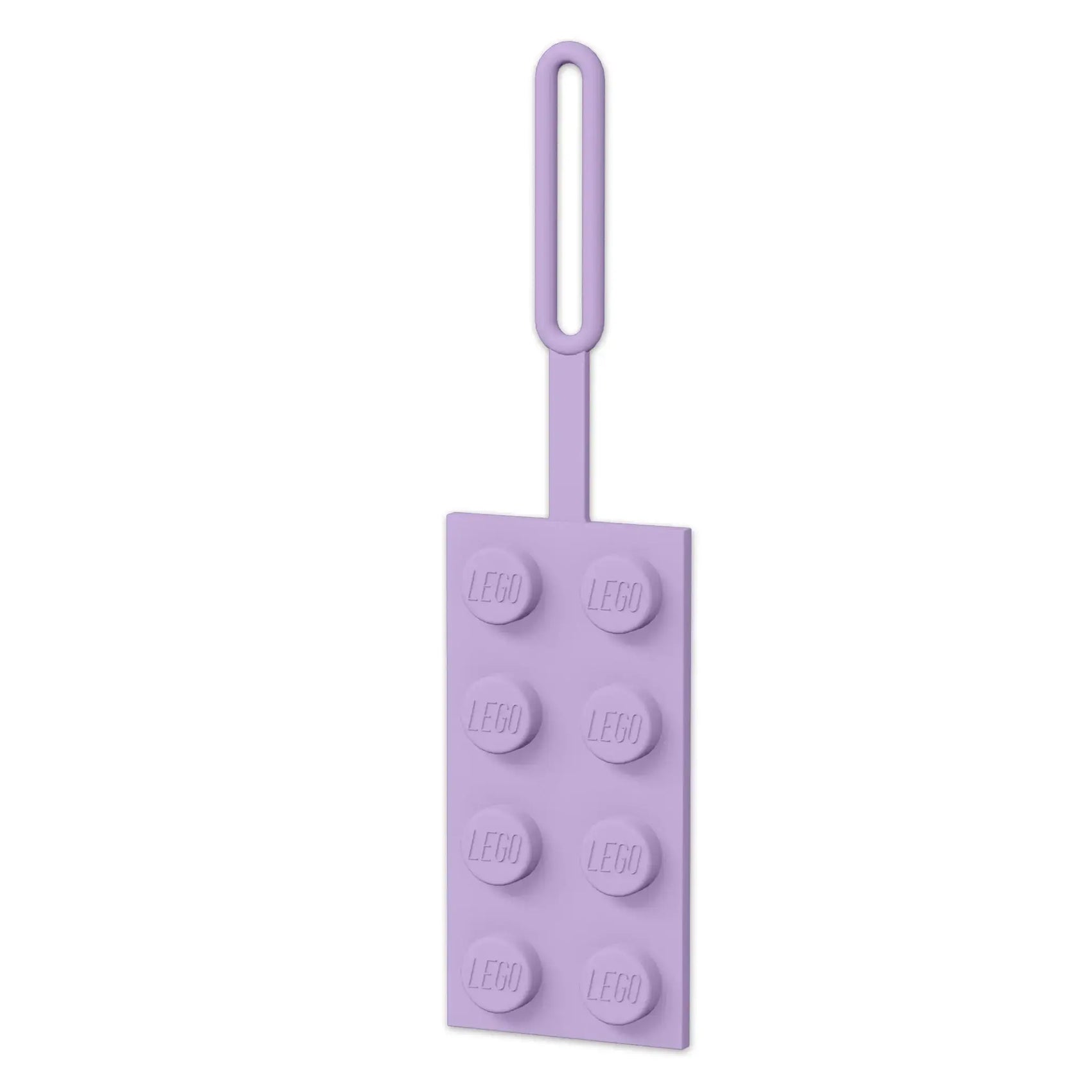 LEGO 2x4 Silicone Luggage Tag - Lavender (52035) IQ Hong Kong, Ltd.