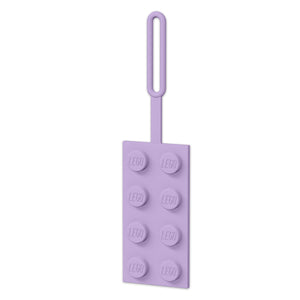 LEGO 2x4 Silicone Luggage Tag - Lavender (52035)