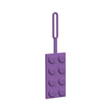 LEGO 2x4 Silicone Luggage Tag - Lavender (52035)