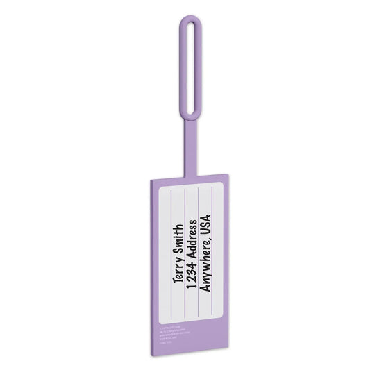 LEGO 2x4 Silicone Luggage Tag - Lavender (52035) IQ Hong Kong, Ltd.
