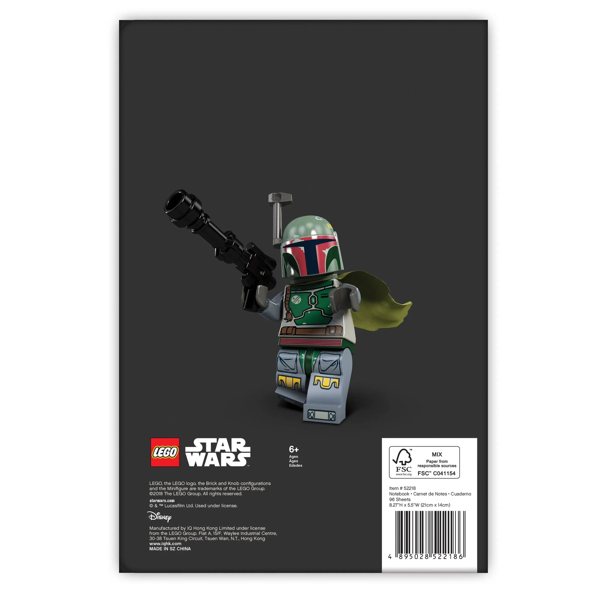 LEGO Star Wars Softcover Notebook - Boba Fett (52218) IQ Hong Kong, Ltd.