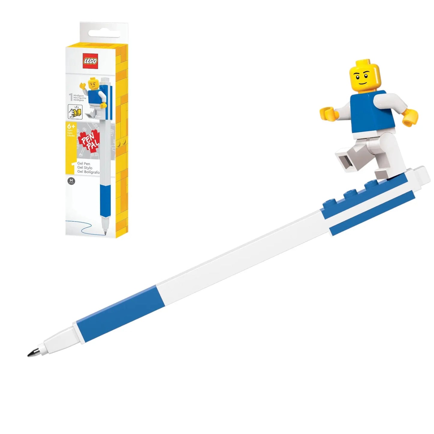 LEGO Stationery Pen Pal Gel Pen with Minifigure Set - Blue (52600) IQ Hong Kong, Ltd.