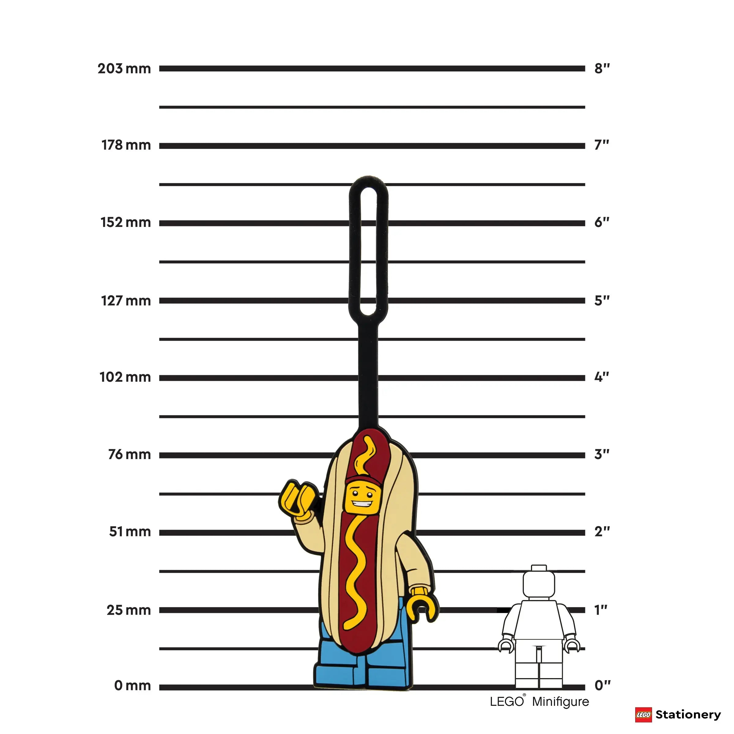 LEGO Minifigures Bag Tag - Hot Dog Man (52615) | Santoki