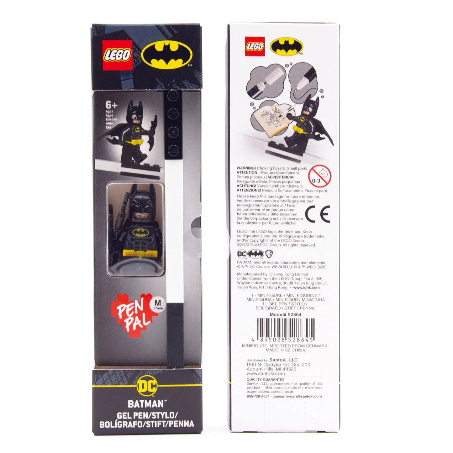 LEGO DC Pen Pal Gel Pen with Minifigure - Batman (52864) IQ Hong Kong, Ltd.