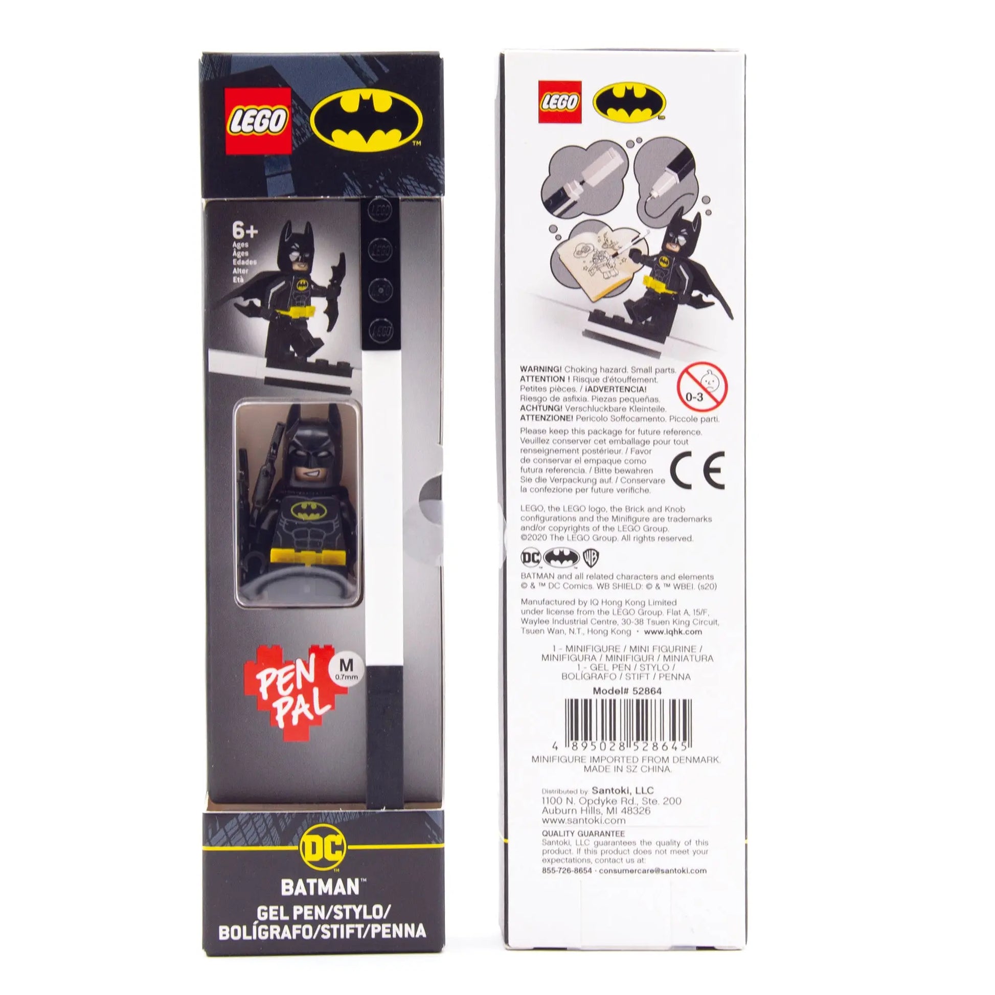 LEGO DC Pen Pal Gel Pen with Minifigure - Batman (52864) IQ Hong Kong, Ltd.
