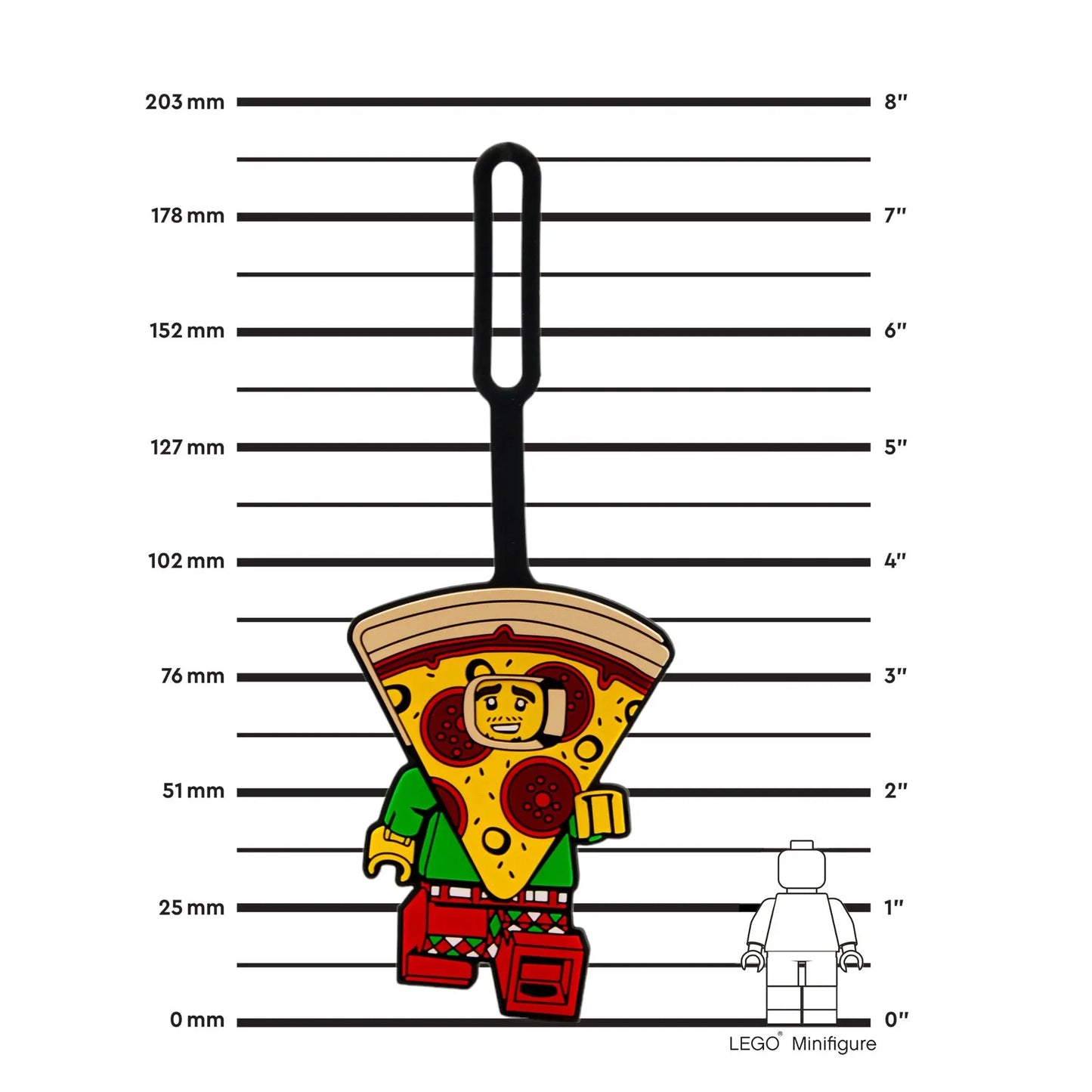 LEGO Minifigures Bag Tag - Pizza Costume Guy (52935) IQ Hong Kong, Ltd.