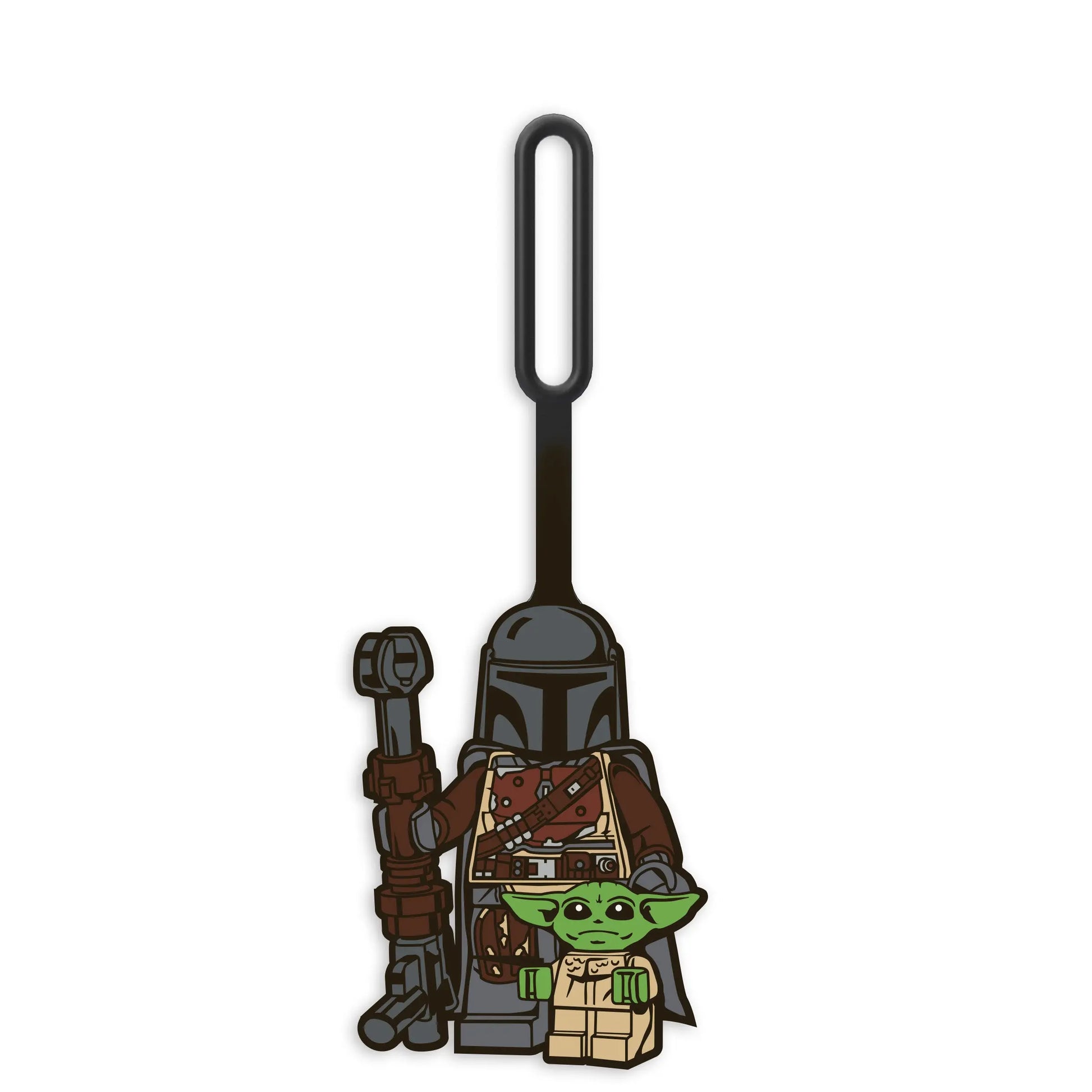 LEGO Star Wars Silicone Luggage Tag for Travel, Suitcase, Backpack - The Mandalorian with Grogu (52948) IQ Hong Kong, Ltd.