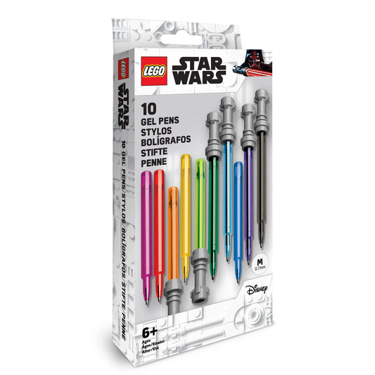 LEGO® Star Wars™ Lightsaber™ Gel Pen Set with 10 Pack Refills - Santoki