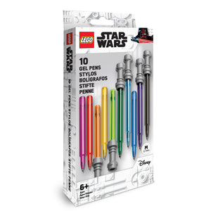 LEGO Star Wars Lightsaber Gel Pen Set - 10 Pack Gel Pens (53116)