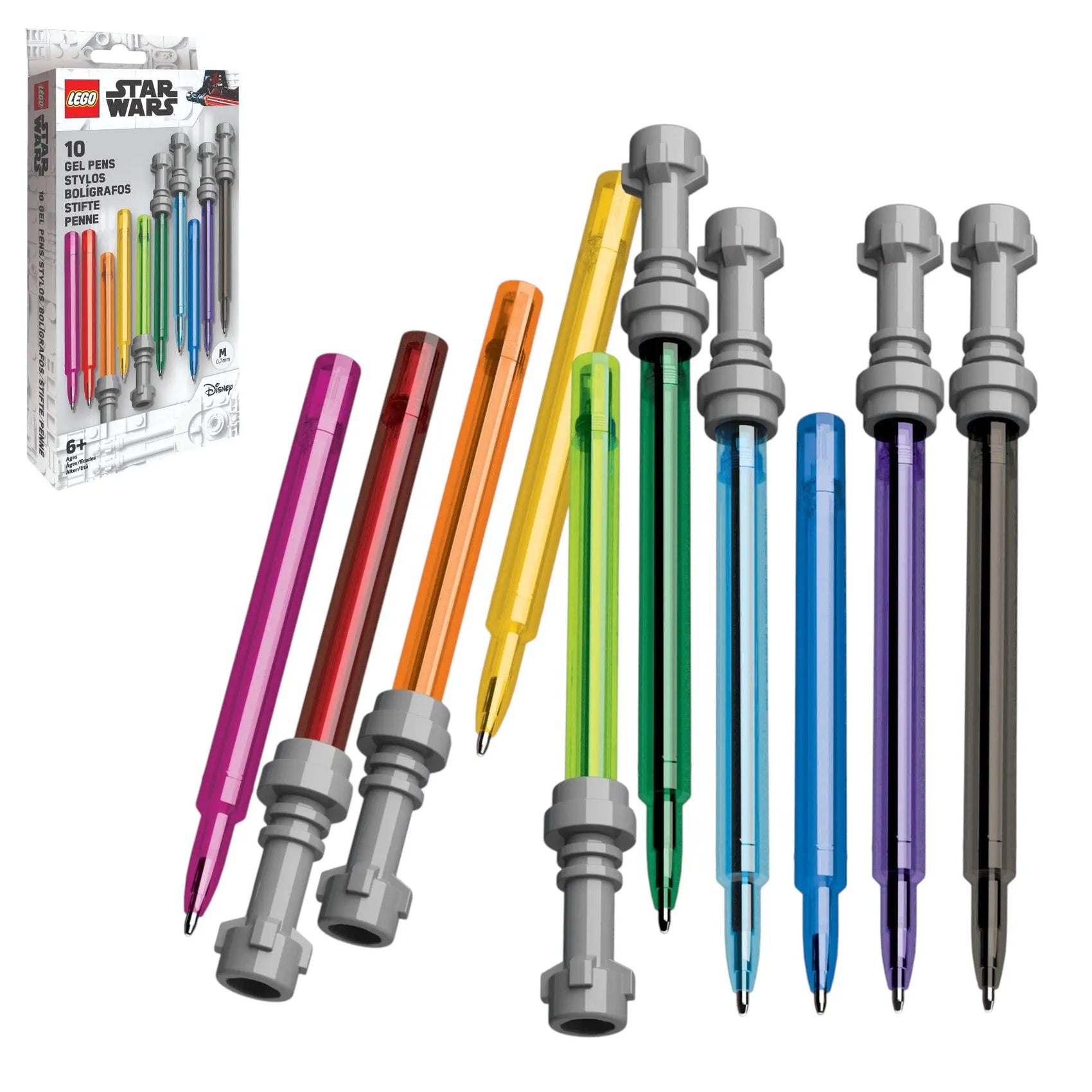 LEGO Star Wars Lightsaber Gel Pen Set - 10 Pack Gel Pens (53116) IQ Hong Kong, Ltd.