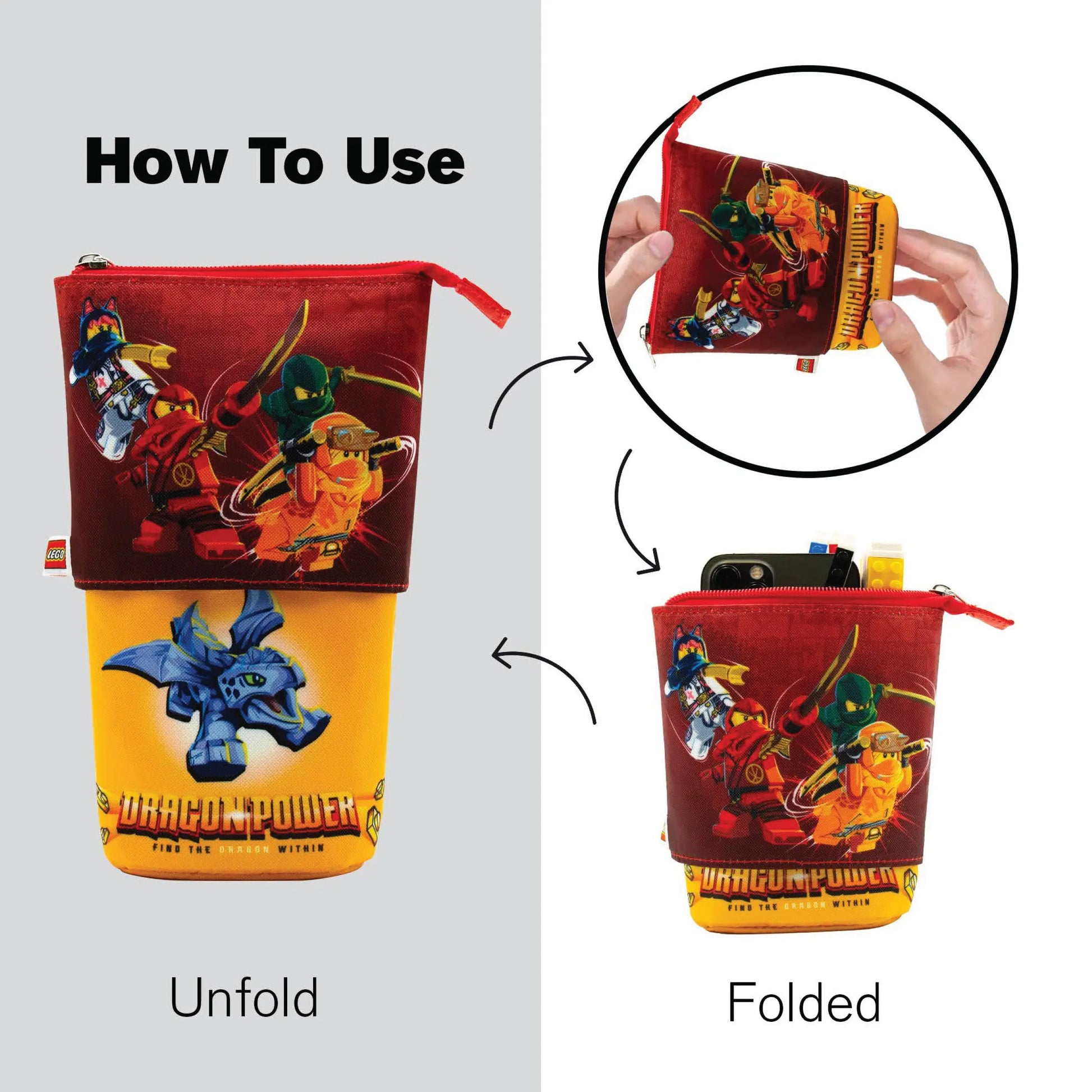 LEGO NINJAGO Pop Up Pencil Case - Dragon Power (53323) IQ Hong Kong, Ltd.