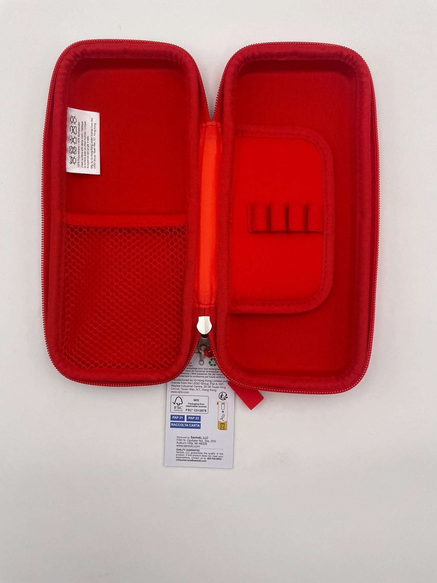 LEGO NINJAGO Kai Pencil Case with Keychain Light Bundle (B354)