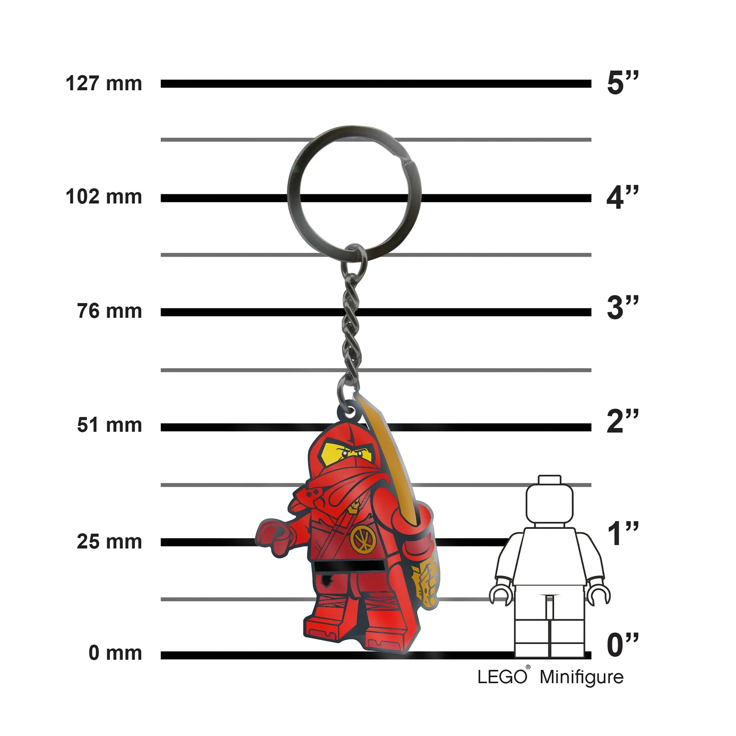 LEGO NINJAGO Enamel Keychain - Kai (53337) | Santoki