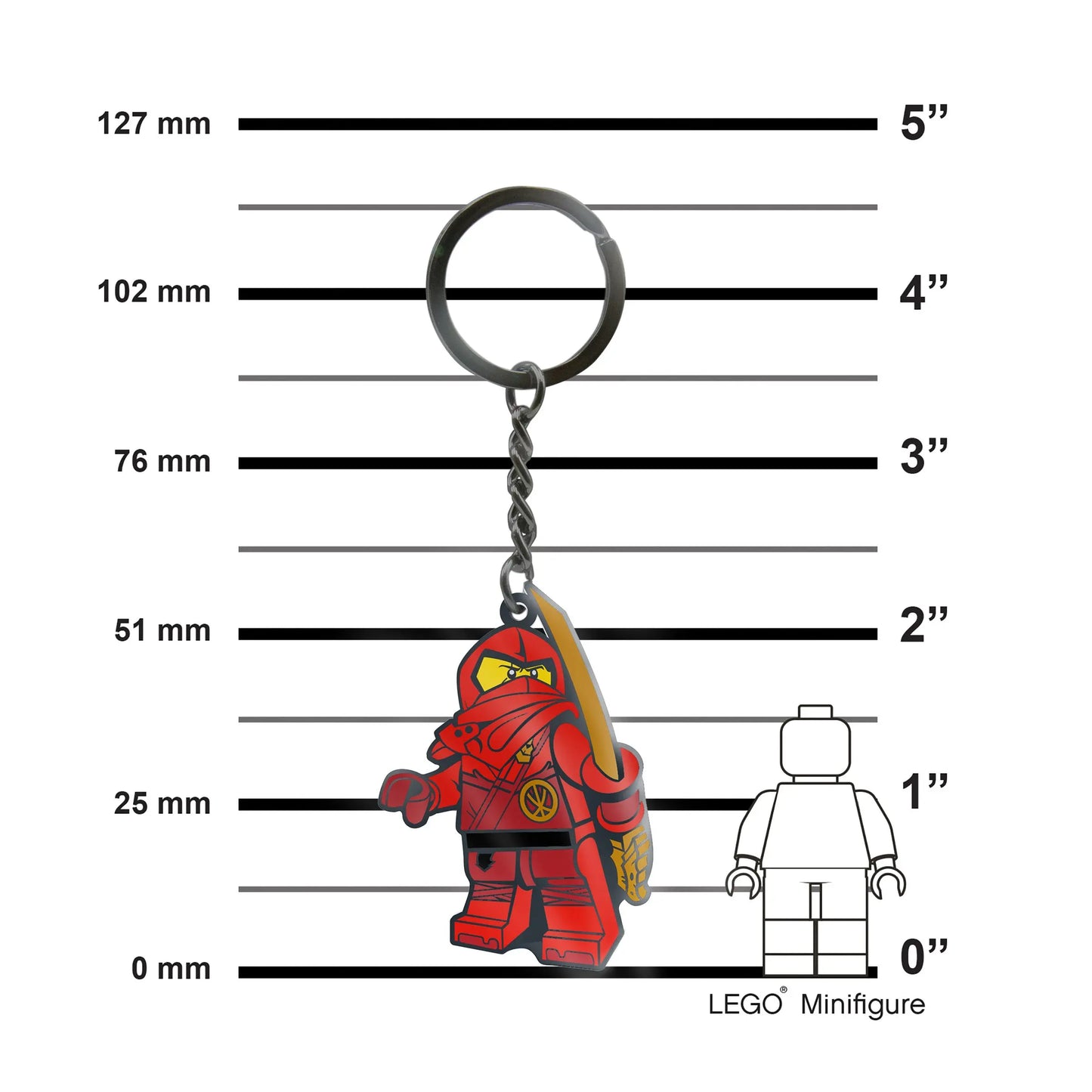 LEGO NINJAGO Enamel Keychain -  Kai (53337) IQ Hong Kong, Ltd.