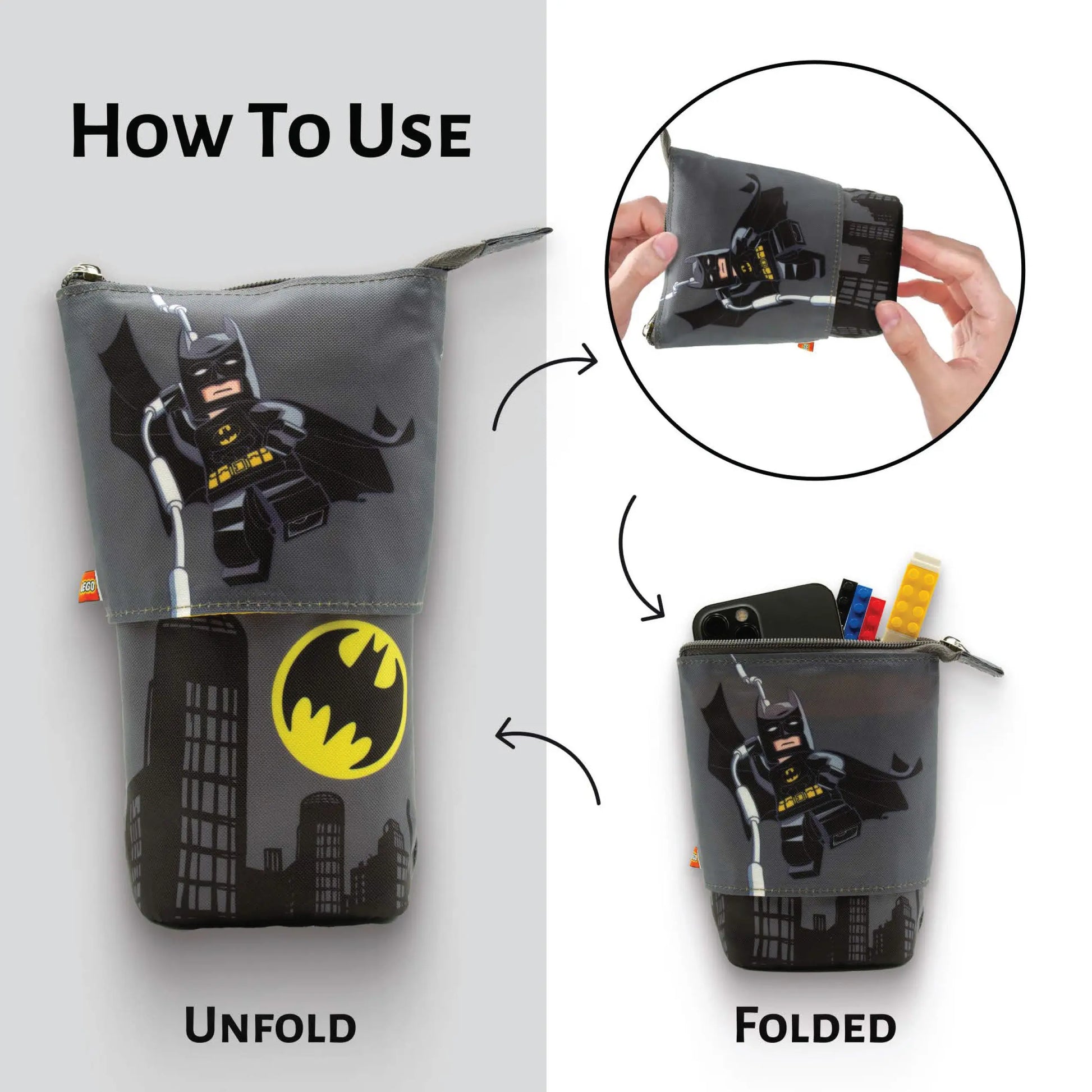 LEGO DC Pop Up Pencil Case - Batman (53368) IQ Hong Kong, Ltd.