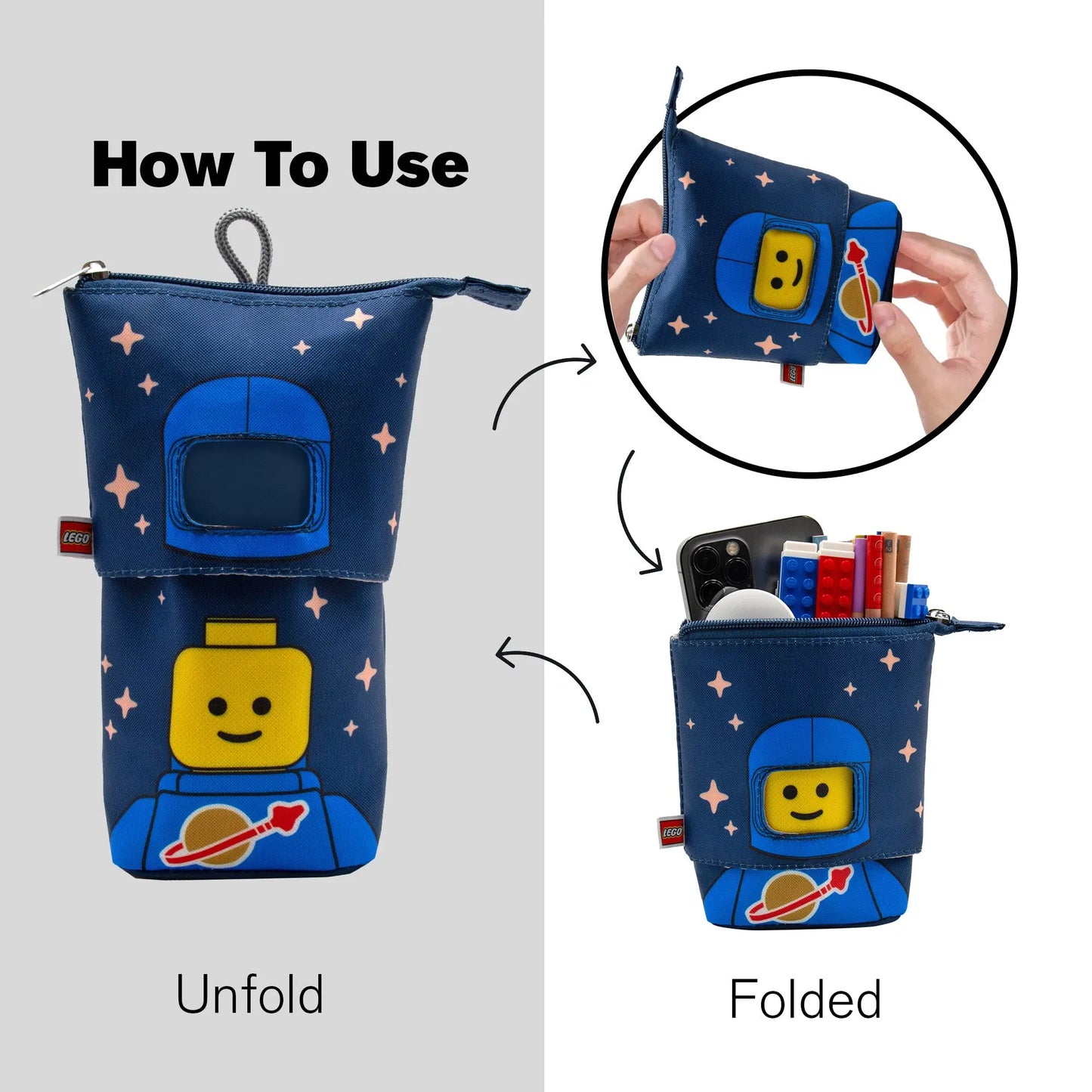 LEGO Minifigures Pop Up Pencil Case - Blue Spaceman (53389) IQ Hong Kong, Ltd.