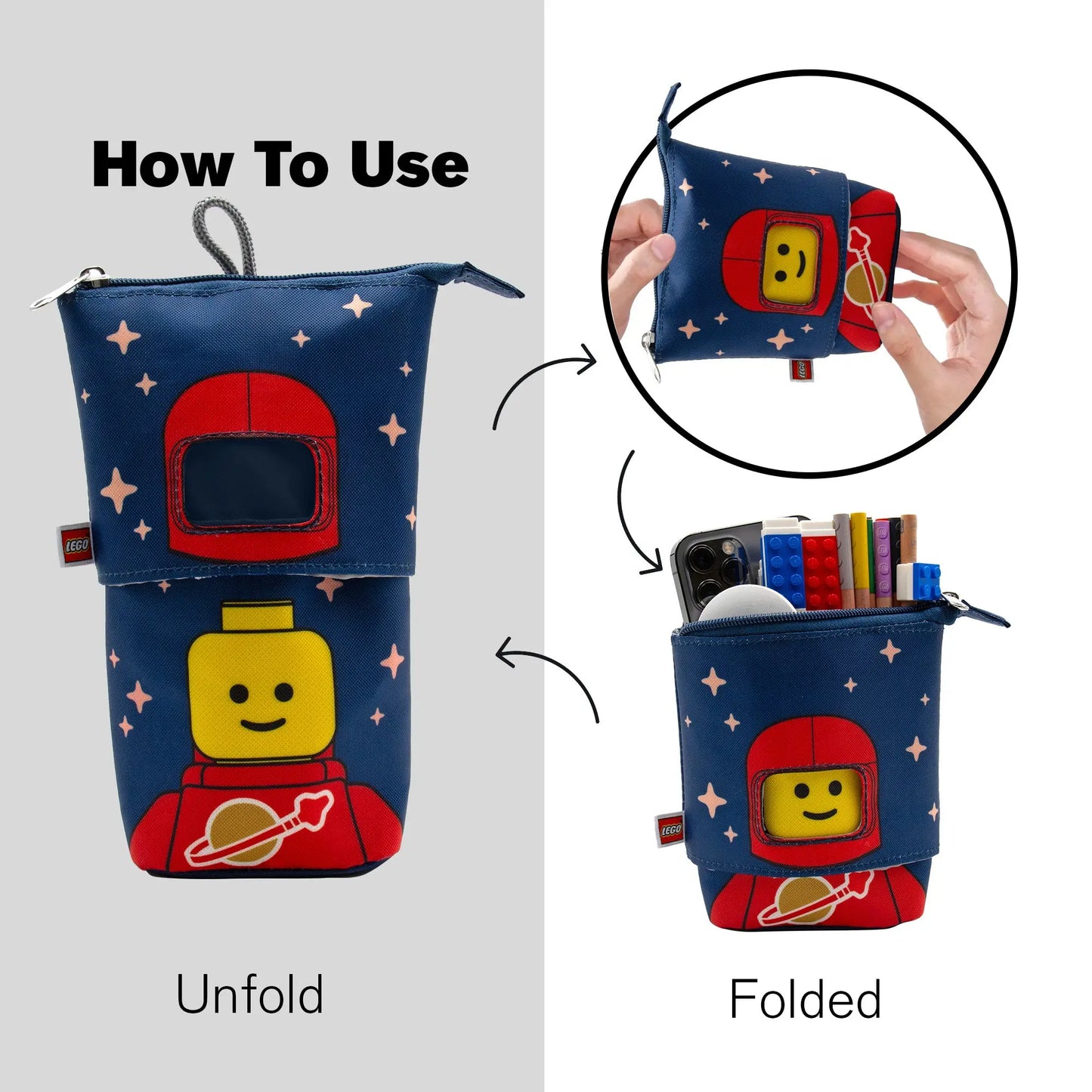 LEGO Minifigures Pop Up Pencil Case - Red Spaceman (53434) IQ Hong Kong, Ltd.