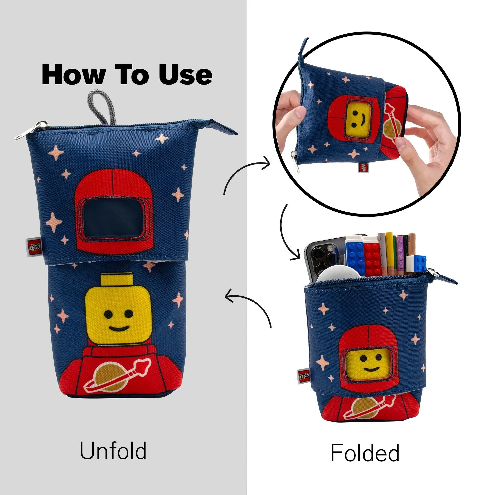LEGO Minifigures Pop Up Pencil Case - Red Spaceman (53434) IQ Hong Kong, Ltd.