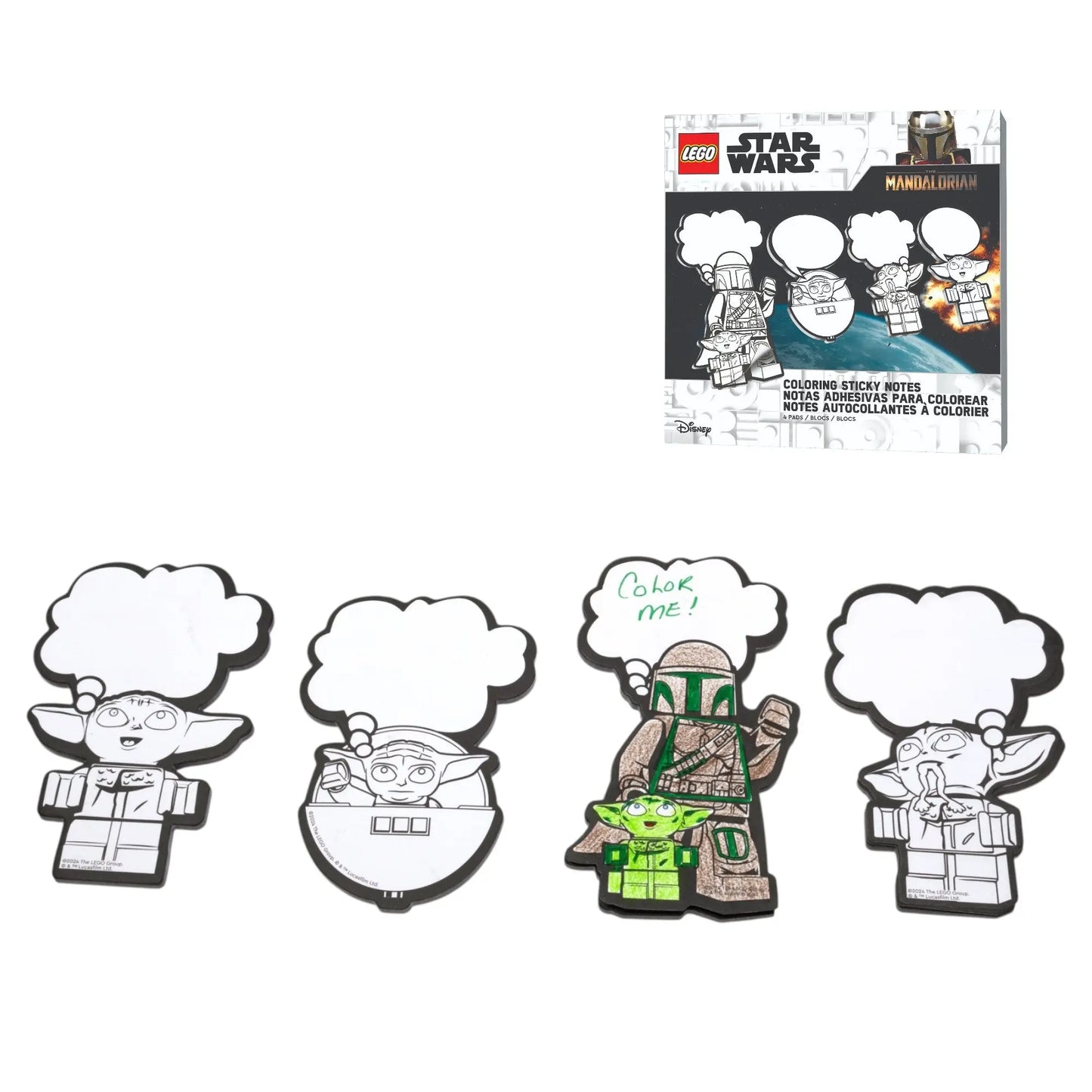 LEGO Star Wars™ The Mandalorian Coloring Sticky Notes Grogu