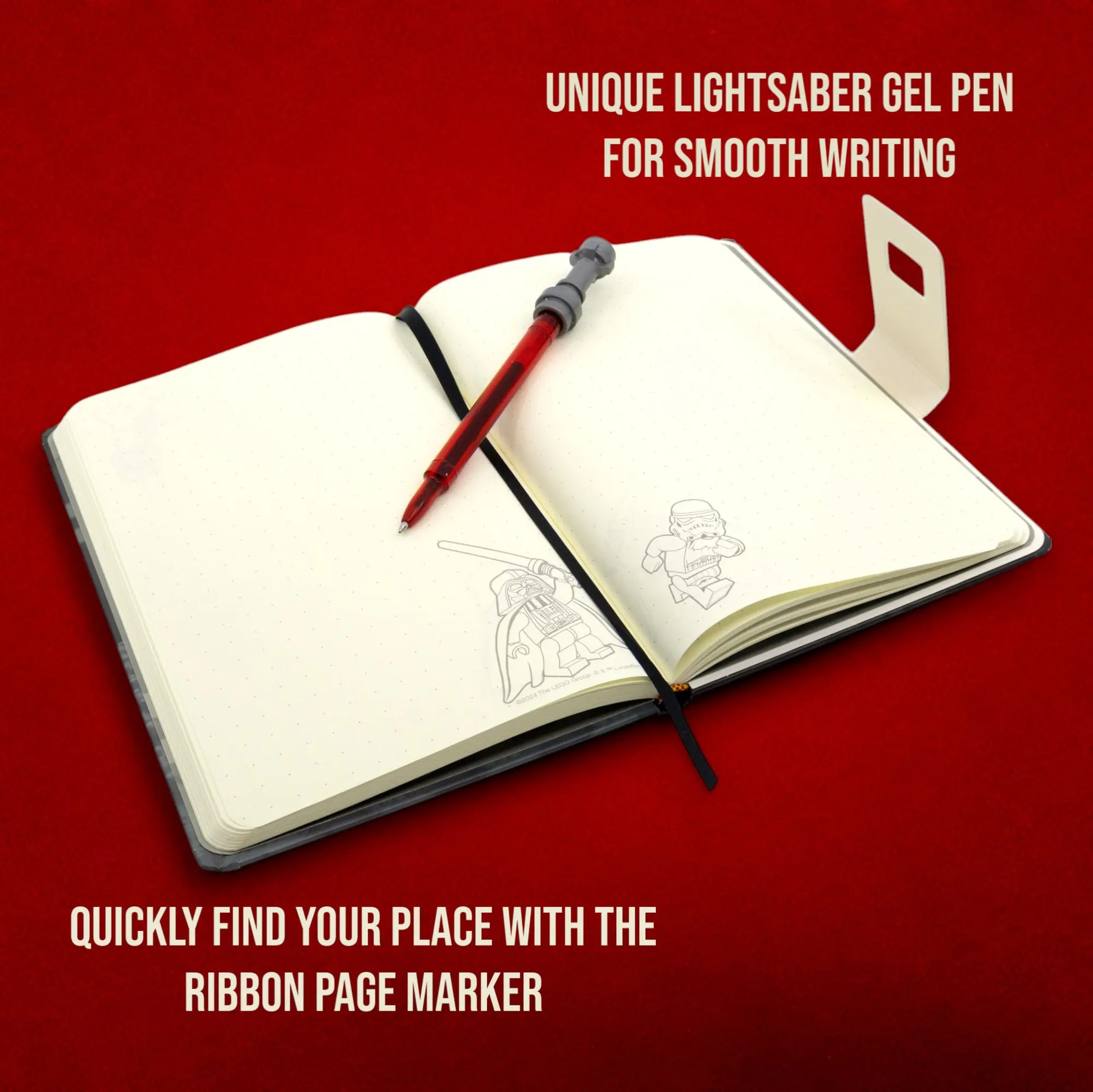 LEGO Star Wars Dotted Notebook with Lightsaber Gel Pen - Darth Vader (53492) IQ Hong Kong, Ltd.