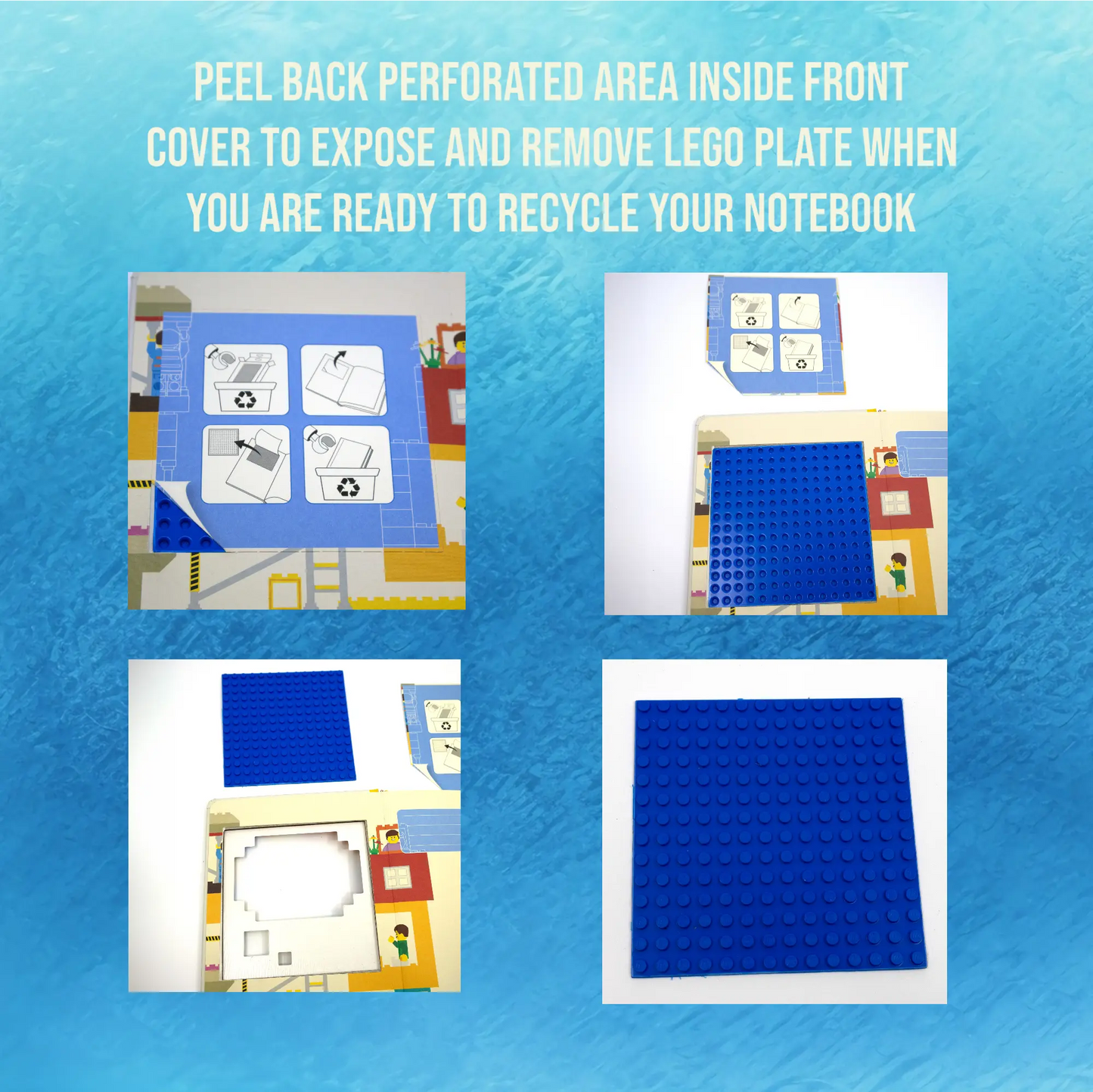 LEGO Stationery Thoughts Reclaim & Recycle Dotted Notebook with Gel Pen (53501) IQ Hong Kong, Ltd.