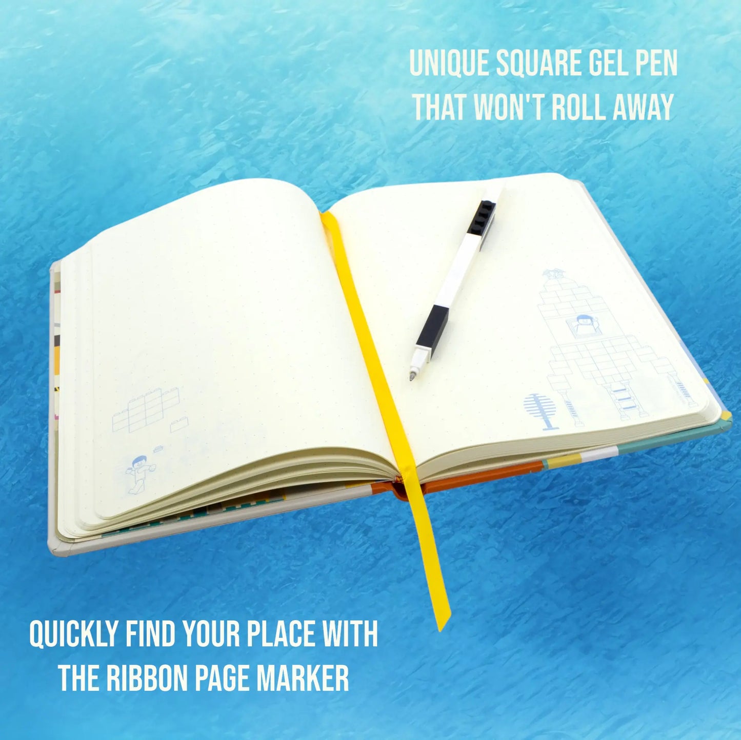 LEGO Stationery Thoughts Reclaim & Recycle Dotted Notebook with Gel Pen (53501) IQ Hong Kong, Ltd.