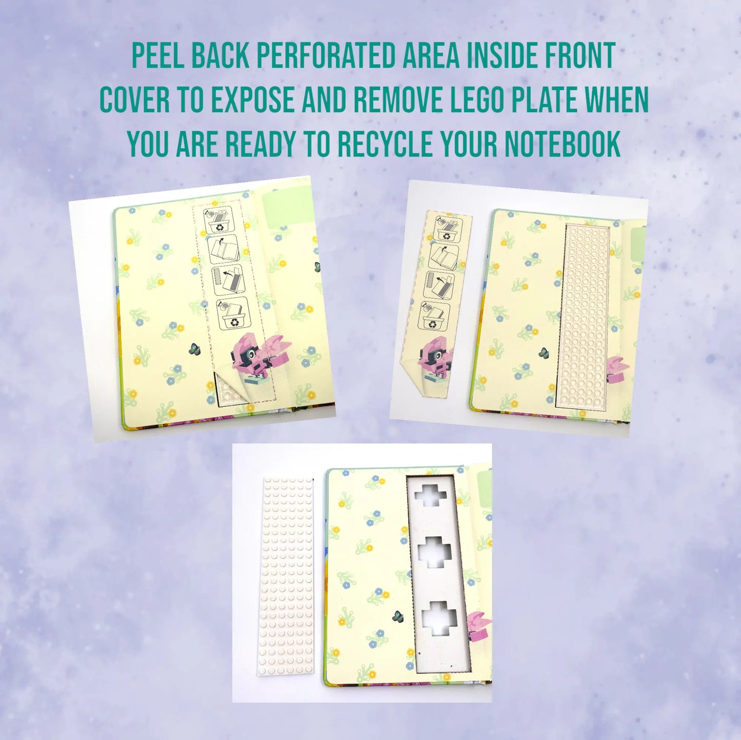 LEGO Stationery Reclaim & Recycle Dotted Notebook with Gel Pen - Botanical (53502) IQ Hong Kong, Ltd.