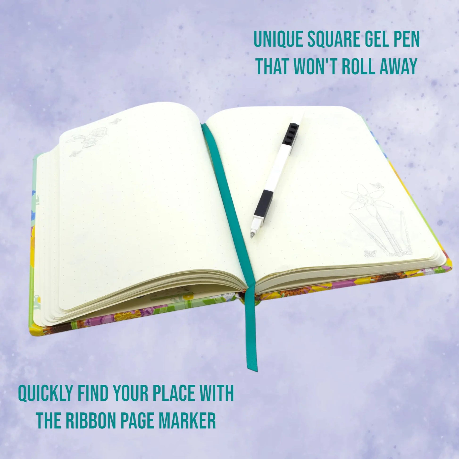 LEGO Stationery Reclaim & Recycle Dotted Notebook with Gel Pen - Botanical (53502) IQ Hong Kong, Ltd.