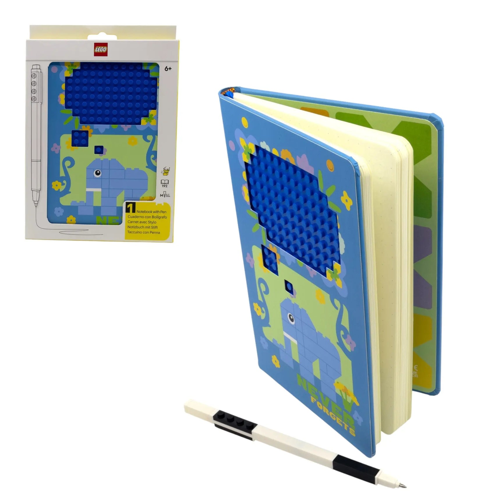 LEGO Stationery Elephant Reclaim & Recycle Dotted Notebook with Gel Pen (53633) IQ Hong Kong, Ltd.