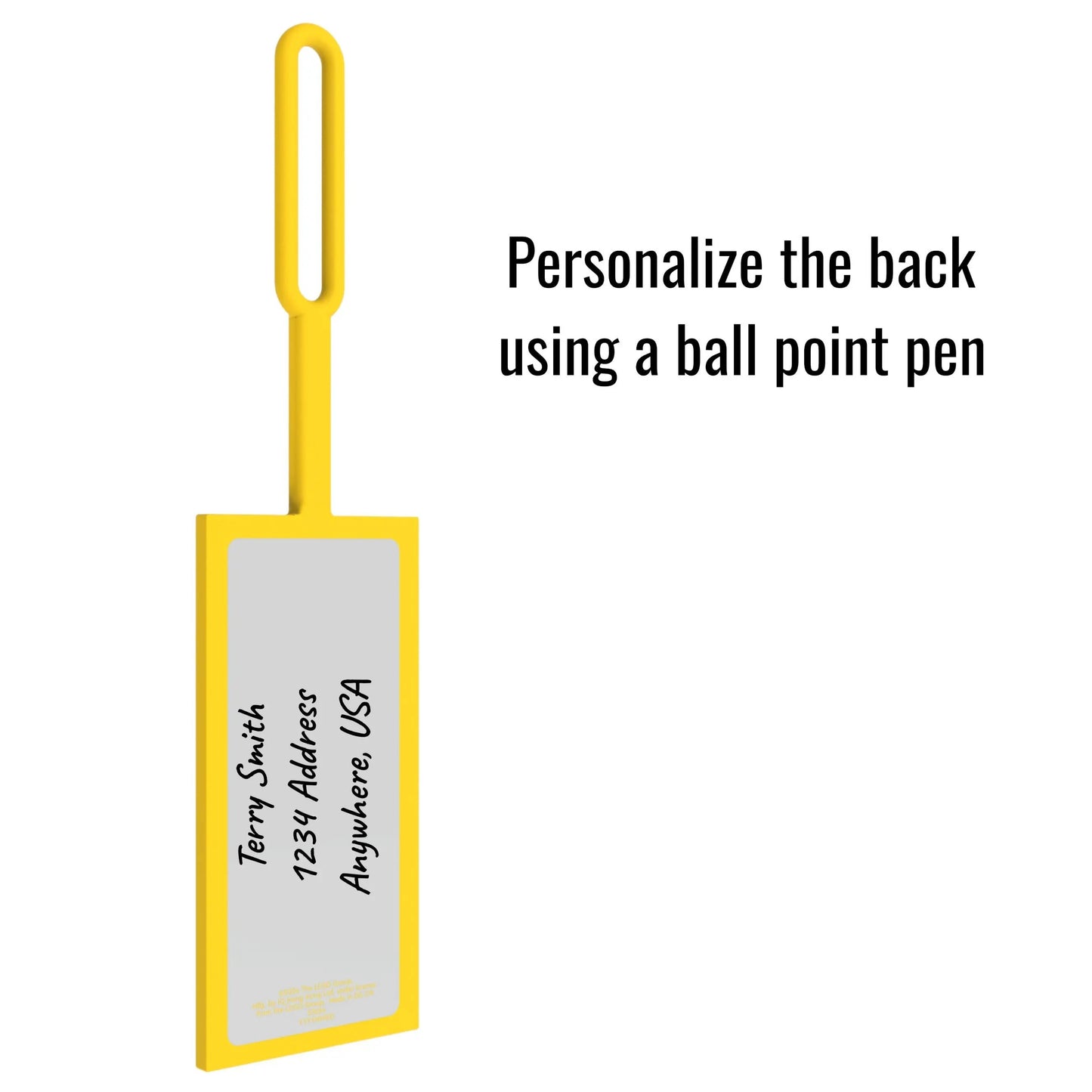 LEGO® Bag Tag 2x4 - Yellow (53657)