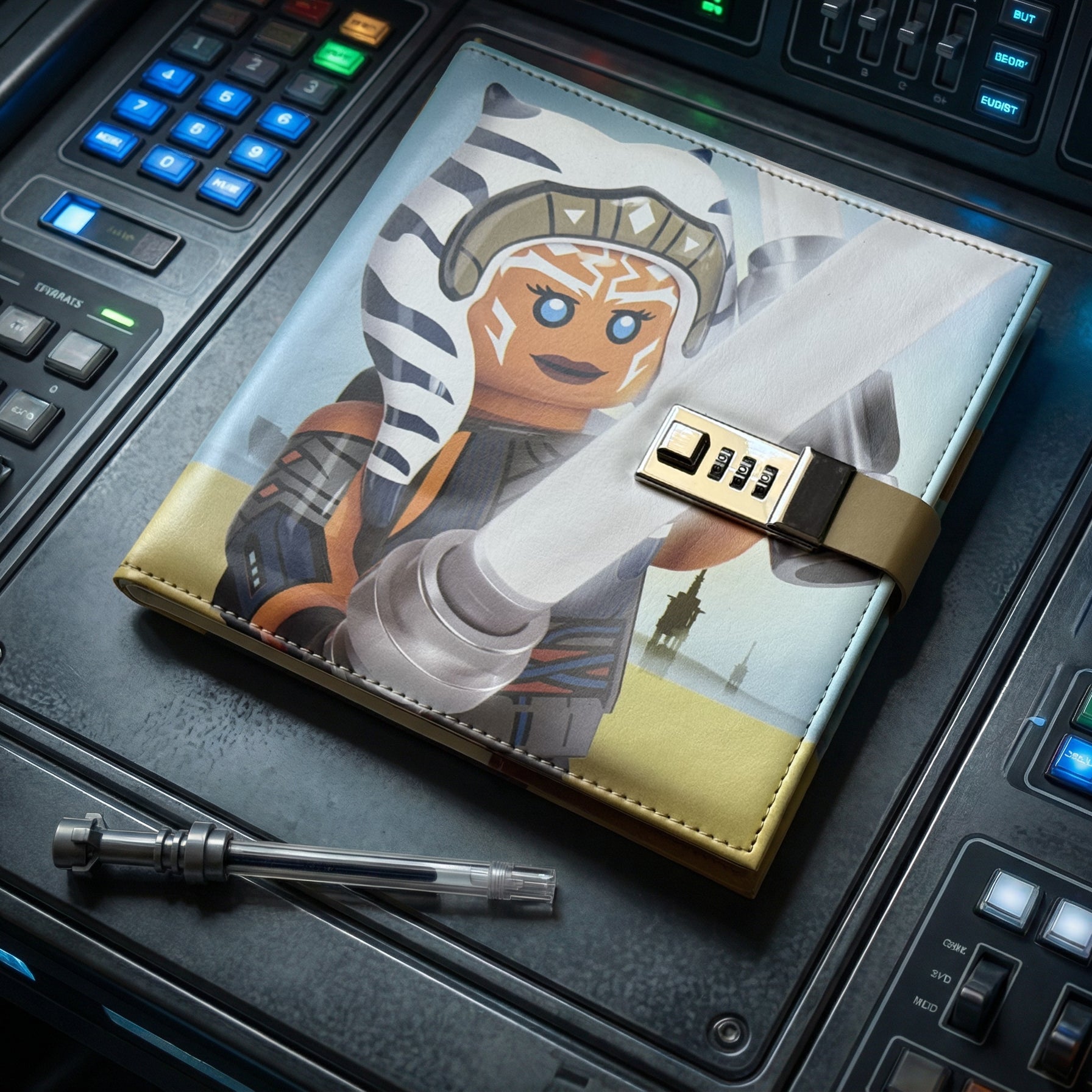 LEGO® Star Wars™ THE MANDALORIAN™ Ahsoka Tano™ Combination Journal & Lightsaber™ Gel Pen Set (53746) 