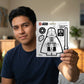 LEGO® Star Wars™ Sticker - Darth Vader™ Black & White (53750) 